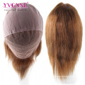 Color #4 Light Yaki Brazilian Full Lace Wig